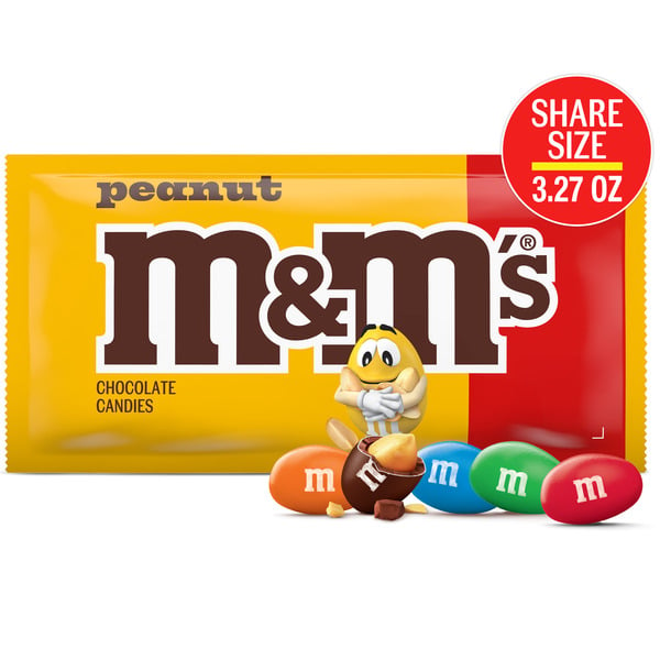 Candy & Chocolate M&M's Peanut Chocolate Football Candy Share Size hero