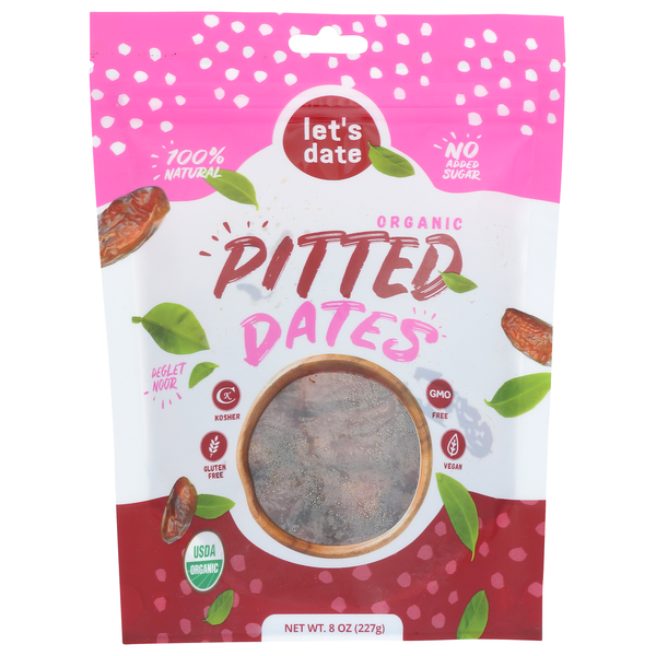 Nuts, Seeds & Dried Fruit Let's Date Organic Pitted Dates hero