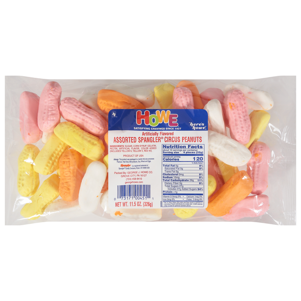 Candy & Chocolate Howe Spangler Circus Peanuts, Assorted hero