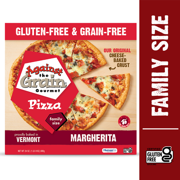 Frozen Pizza Against The Grain Gluten & Grain Free Margherita Pizza, Family Size, Nut Free hero