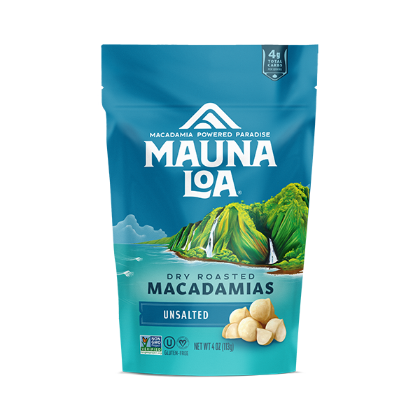 Trail Mix & Snack Mix Mauna Loa Unsalted Macadamia Nuts Bag hero