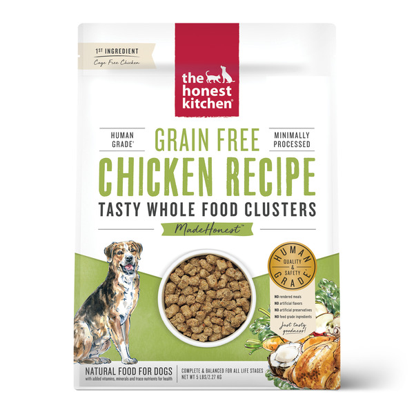 Dog Food & Care The Honest Kitchen Whole Food Clusters Grain Free Chicken Dry Dog Food, 5 lb Bag hero