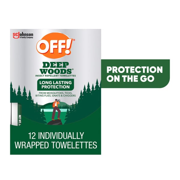 Cleaning Products Off! Deep Woods® Insect Repellent Towelettes hero