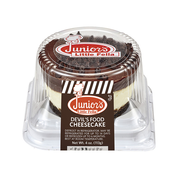 Bakery Desserts Junior's Cheesecake JR's Little Fella, Devils Food hero