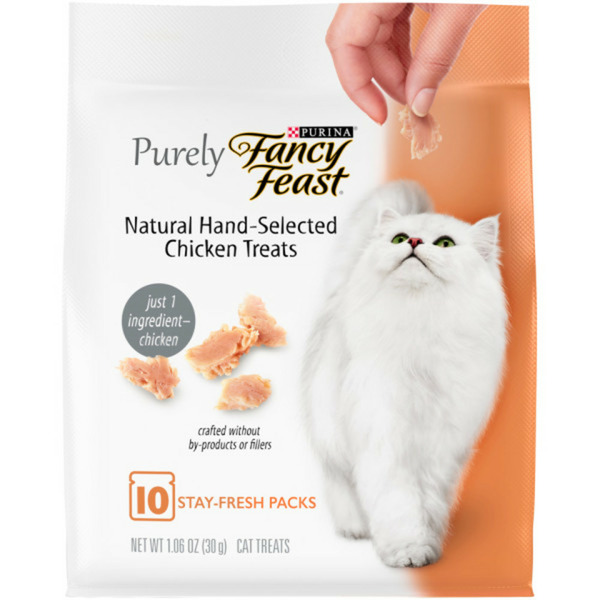 Cat Food & Care Purina Fancy Feast Natural Cat Treats, Purely Natural Hand-Selected Chicken hero