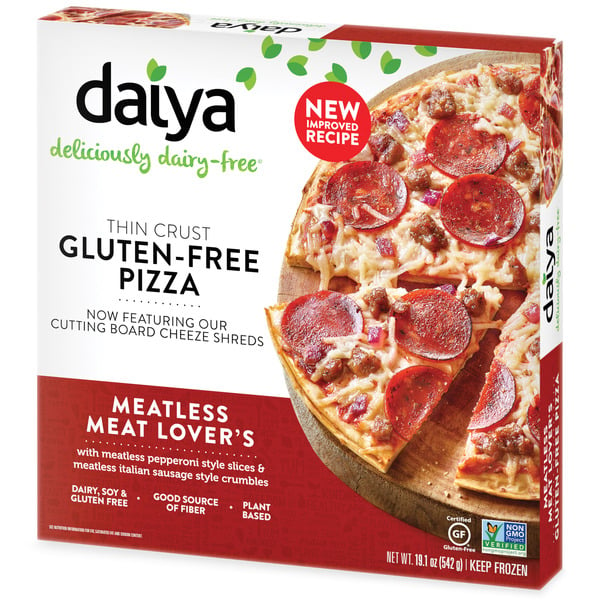 Frozen Pizza Daiya Dairy Free Meatless Meat Lover's Gluten Free Pizza hero