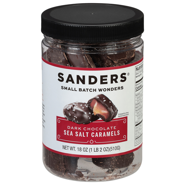 Sanders Sea Salt Caramels, Dark Chocolate hero