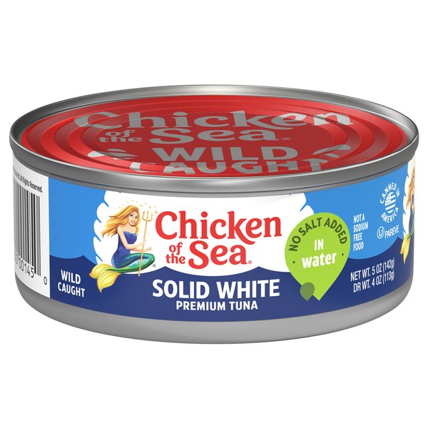 Canned Meat & Seafood Chicken of the Sea Tuna, in Water, Premium, Solid White hero