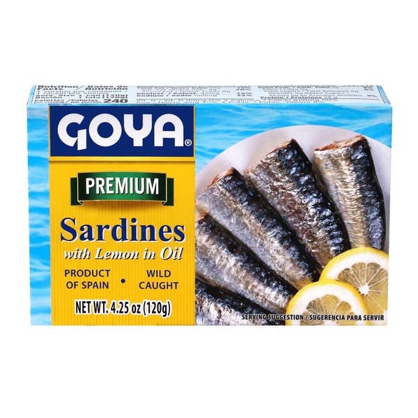 Canned Meat & Seafood Goya Sardines, with Lemon in Oil hero