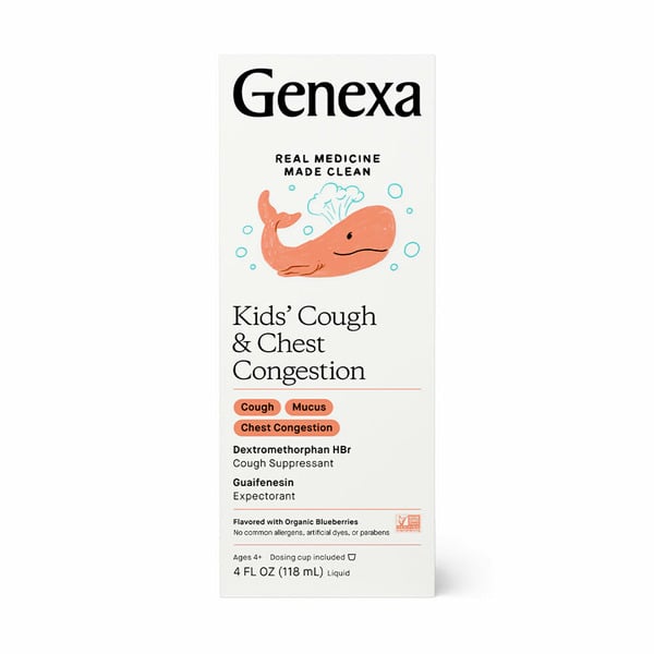 Genexa Kids Cough & Chest Congestion, Organic Blueberry hero