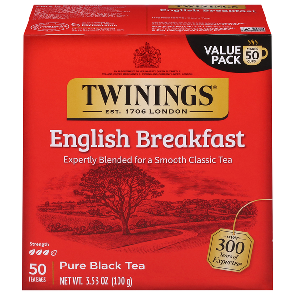 Tea Bags and Mixes Twinings English Breakfast, 100% Pure Black Tea hero