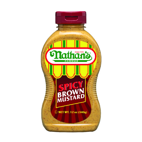 Condiments Nathan’s Famous Spicy Brown Mustard hero