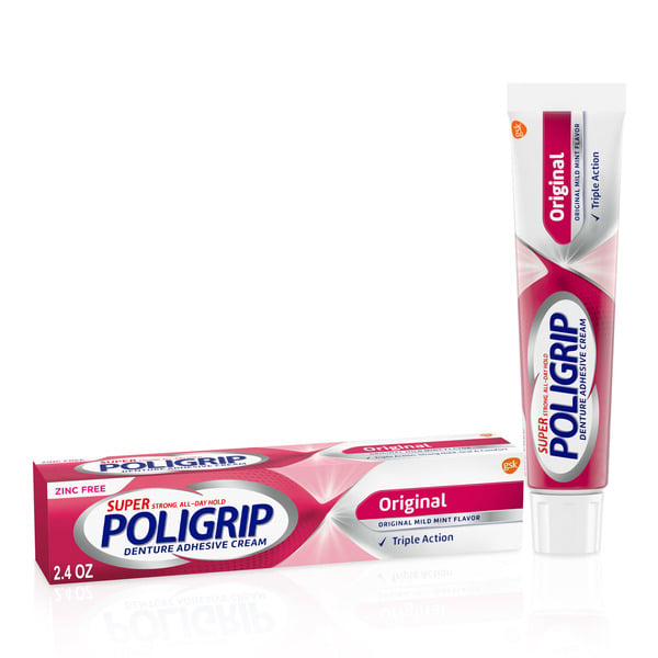 Oral Hygiene Poligrip Zinc Free Denture Adhesive Cream hero