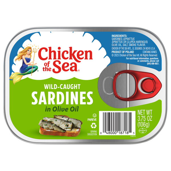 Chicken of the Sea Sardines, in Olive Oil, Wild-Caught hero