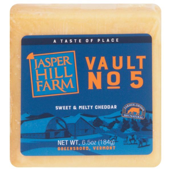 Jasper Hill Cheese, Cheddar, Vault No. 5 hero