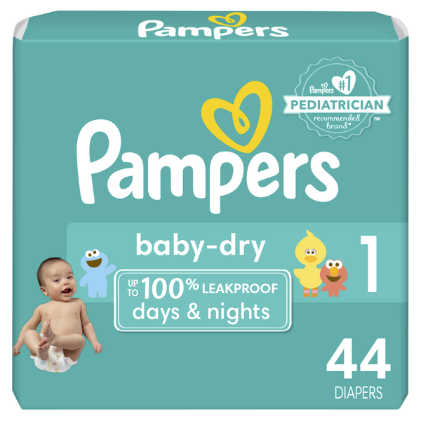 Diapers & Wipes Pampers Baby Dry Size 1 hero