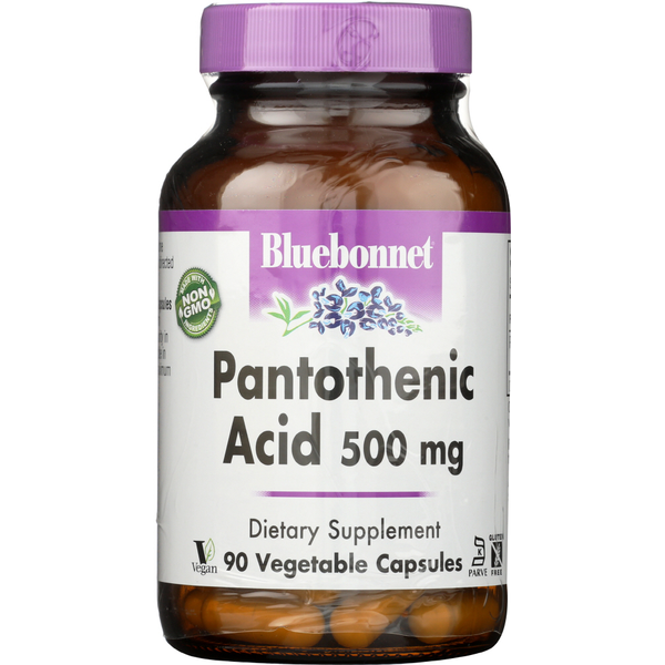 Vitamins & Supplements Bluebonnet Pantothenic Acid 500 Mg hero