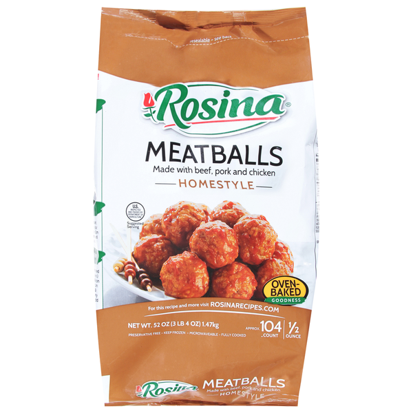 Frozen Meat Rosina Meatballs, Homestyle hero