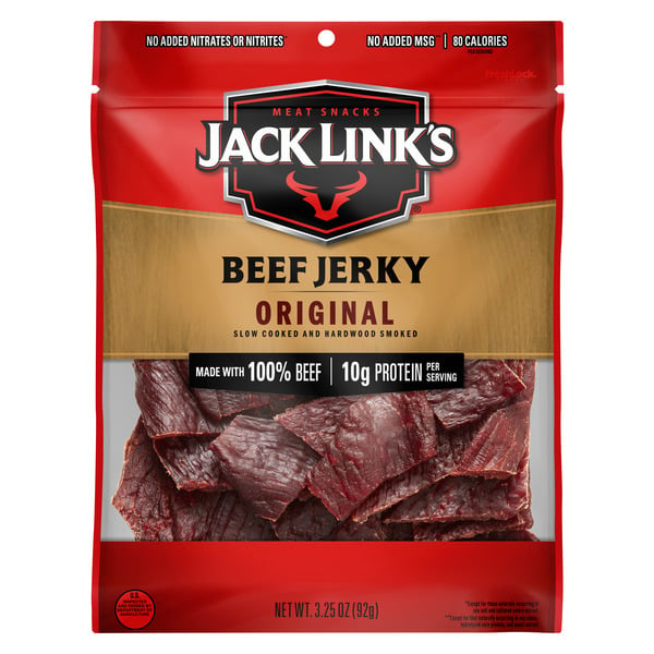 Jerky Jack Link's Beef Jerky, Original, Meat Snacks hero