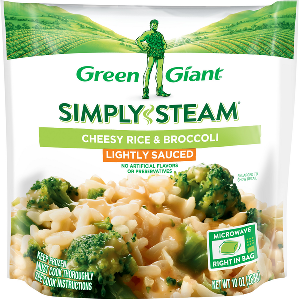 Frozen Produce Green Giant Simply Steam™ Lightly Sauced Cheesy Rice & Broccoli hero