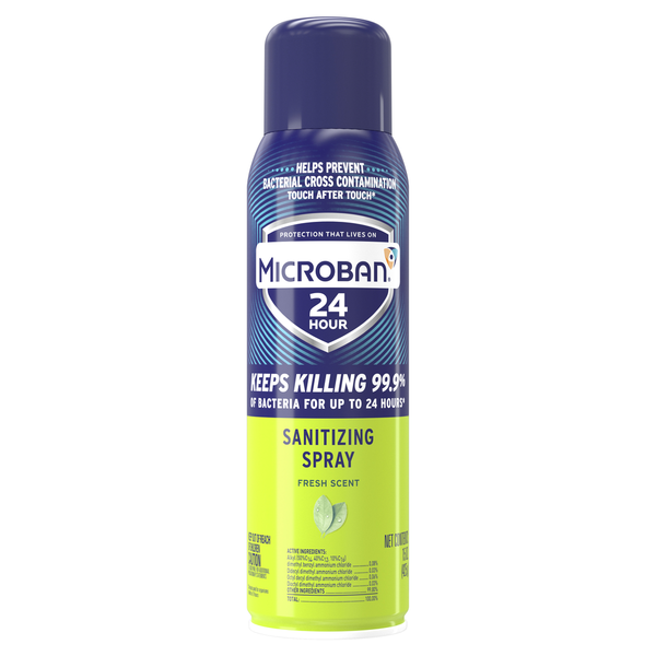 Cleaning Products Microban 24 Hour Disinfectant Sanitizing Spray, Fresh Scent hero