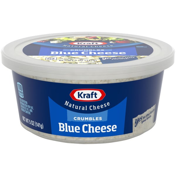 Packaged Cheese Kraft Blue Cheese Crumbles, oz Tub hero