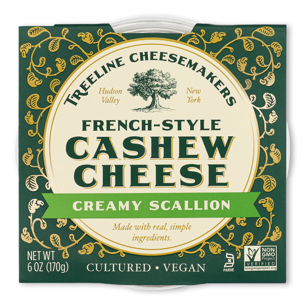 Soy & Lactose-Free Treeline Creamy Scallion, French-Style Cashew Cheese hero