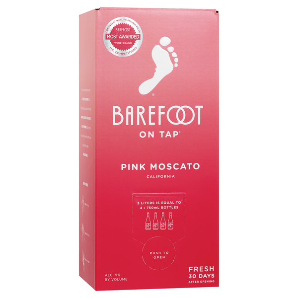 Specialty Wines & Champagnes Barefoot On Tap Pink Moscato Box Wine hero