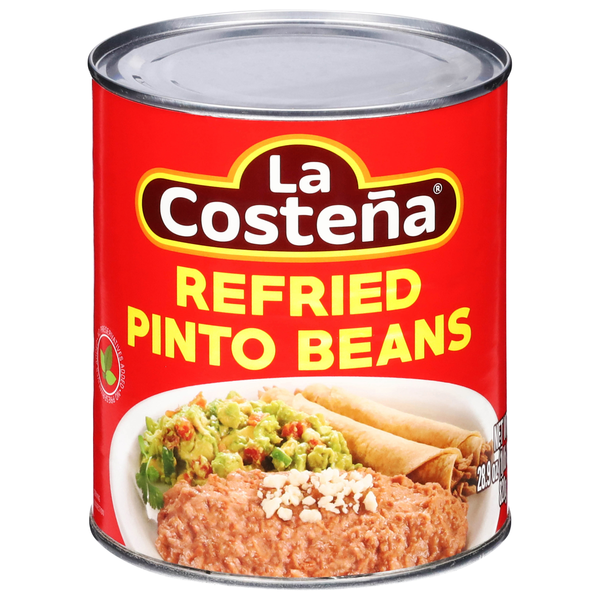 Canned Meat, Seafood & Beans La Costeña Pinto Beans, Refried hero