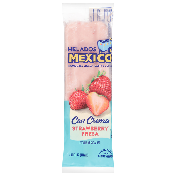 Ice Cream & Ice Helados Mexico Ice Cream Bar, Premium, Strawberry hero