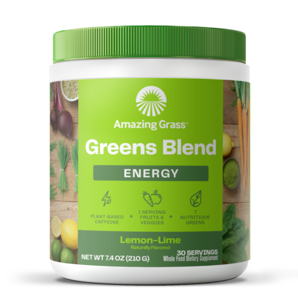 Protein & Collagen Supplements Amazing Grass Greens Blend Energy, Lemon Lime hero