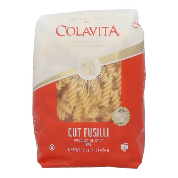 Dry Pasta Colavita Cut Fusilli Pasta hero