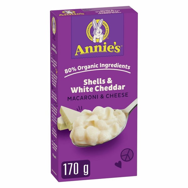 Dry Pasta Annie's Macaroni & Cheese, Shells & White Cheddar hero