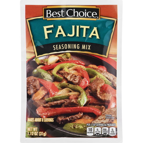 Spices & Seasonings Best Choice Seasoning Mix, Fajita hero