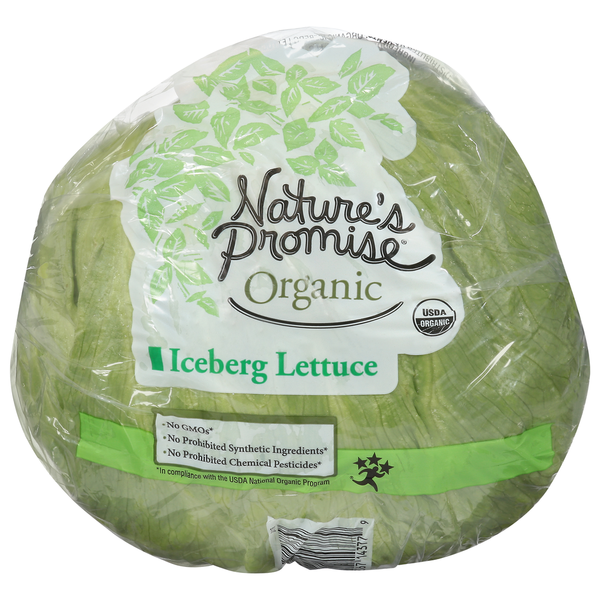 Organic Produce Nature's Promise Organic Iceberg Lettuce hero