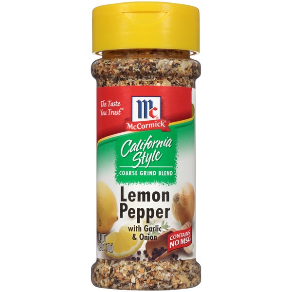 Spices & Seasonings McCormick Coarse Grind Blend Lemon & Pepper with Garlic and Onion hero