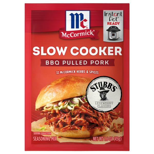 Marinades & Meat Preparation McCormick® Slow Cooker Barbecue Pulled Pork Seasoning Mix hero