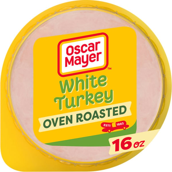 Lunch Meat Oscar Mayer Lean Oven Roasted White Turkey Sliced Deli Sandwich Lunch Meat hero