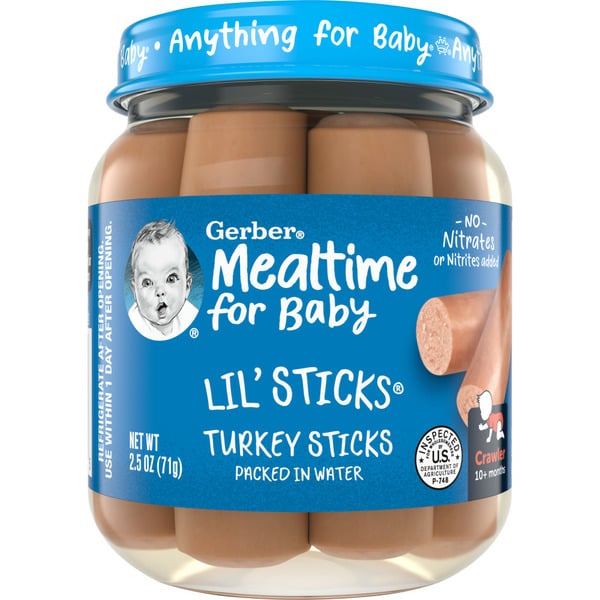 Baby Food & Formula Gerber Lil' Sticks Turkey Jar hero