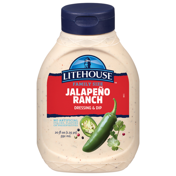 Litehouse Dressing & Dip, Jalapeno Ranch, Family Size hero