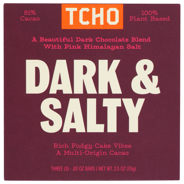 TCHO Dark Chocolate & Salt hero