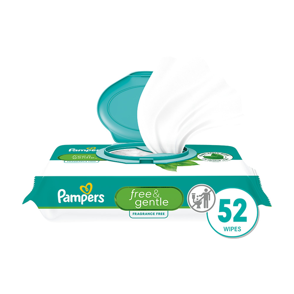 Diapers & Wipes Pampers Free & Gentle Wipes, 1 pack hero