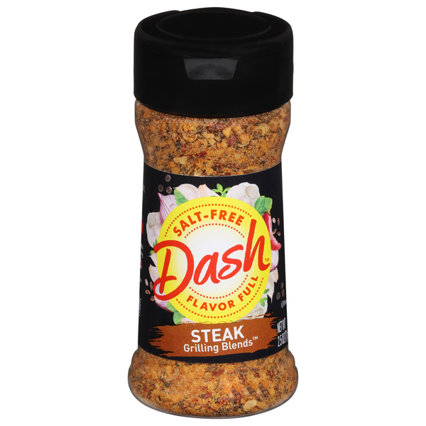 Spices & Seasonings Dash Grilling Blends, Salt-Free, Steak hero