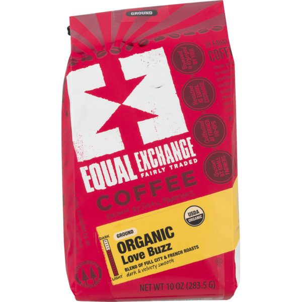 Coffee Equal Exchange Organic Ground Coffee Love Buzz hero