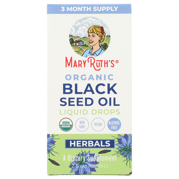 Maryruth's Organic Black Seed Oil Liquid Drops hero