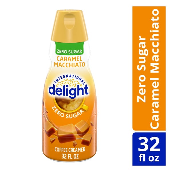 Cream International Delight Zero Sugar Caramel Macchiato Coffee Creamer hero