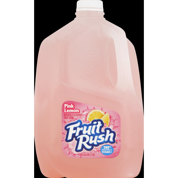 Juice & Nectars Fruit Rush Fruit Drink, Pink Lemon hero