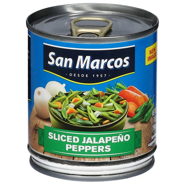 Latino Foods San Marcos Jalapeno Peppers, Sliced hero