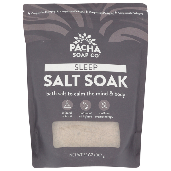 Pacha Soap Co. Salt Soak, Sleep, 32 Oz Bag, hero