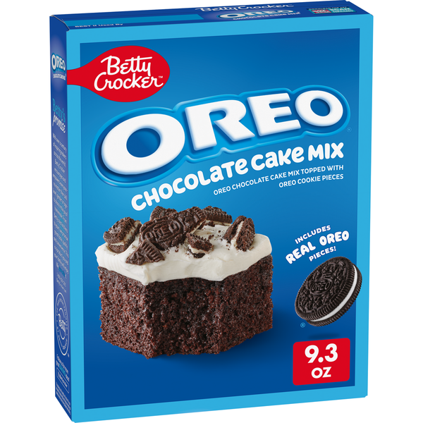 Doughs, Gelatins & Bake Mixes Betty Crocker OREO Chocolate Cake With OREO Cookie Pieces Baking Mix hero